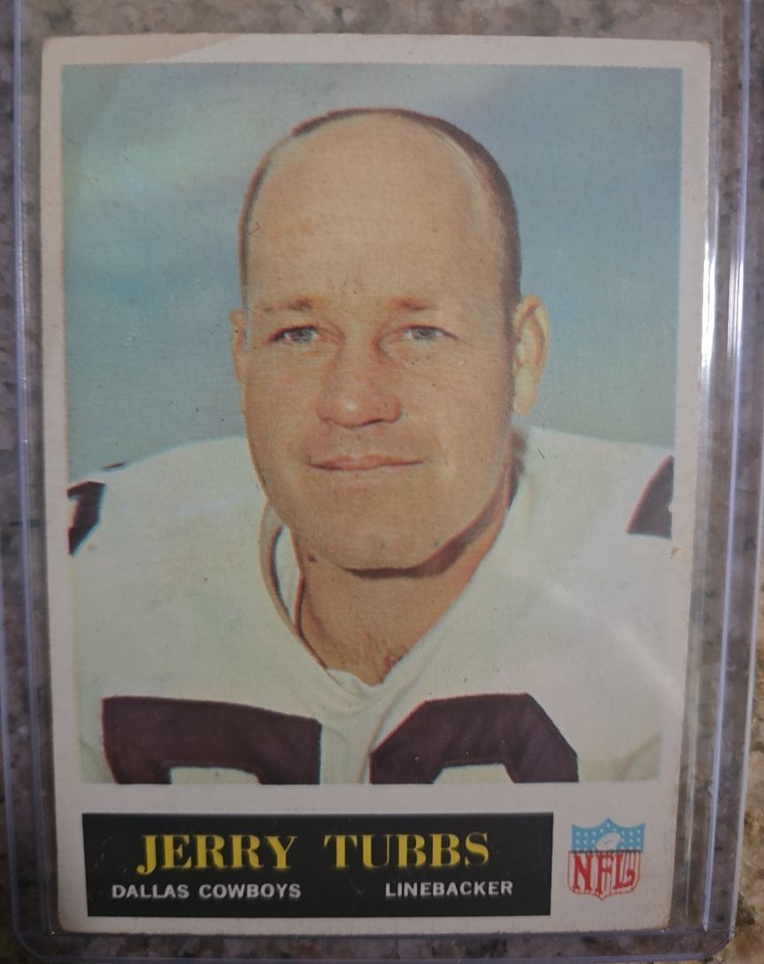 1965 Philadelphia #55 Jerry Tubbs — front