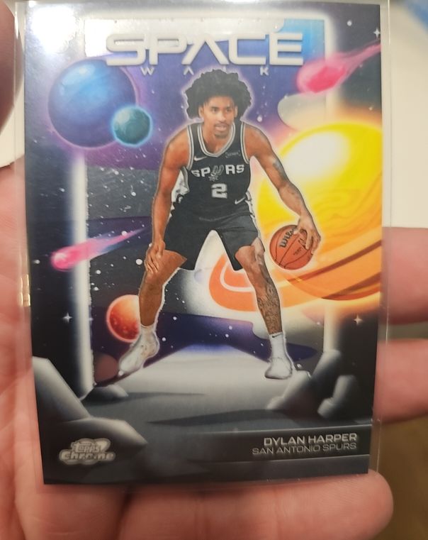 2025-26 Topps Chrome Cosmic Space Walk #SW-7 Dylan Harper — front