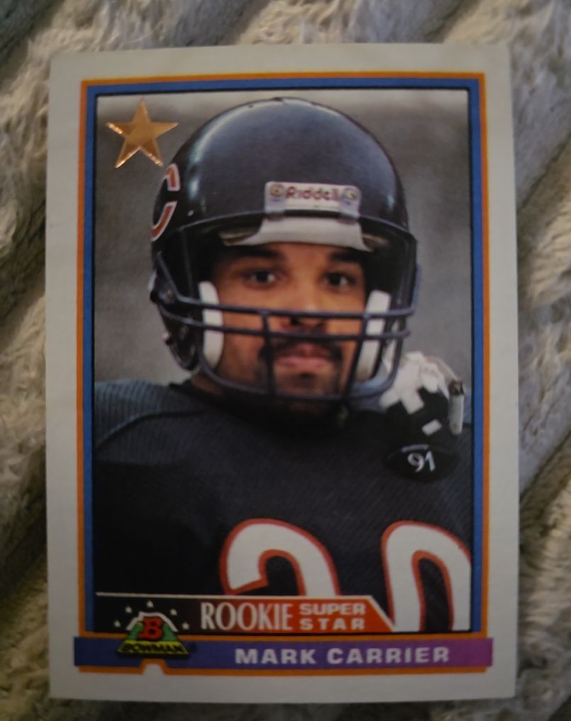 1991 Bowman #4 Mark Carrier — front