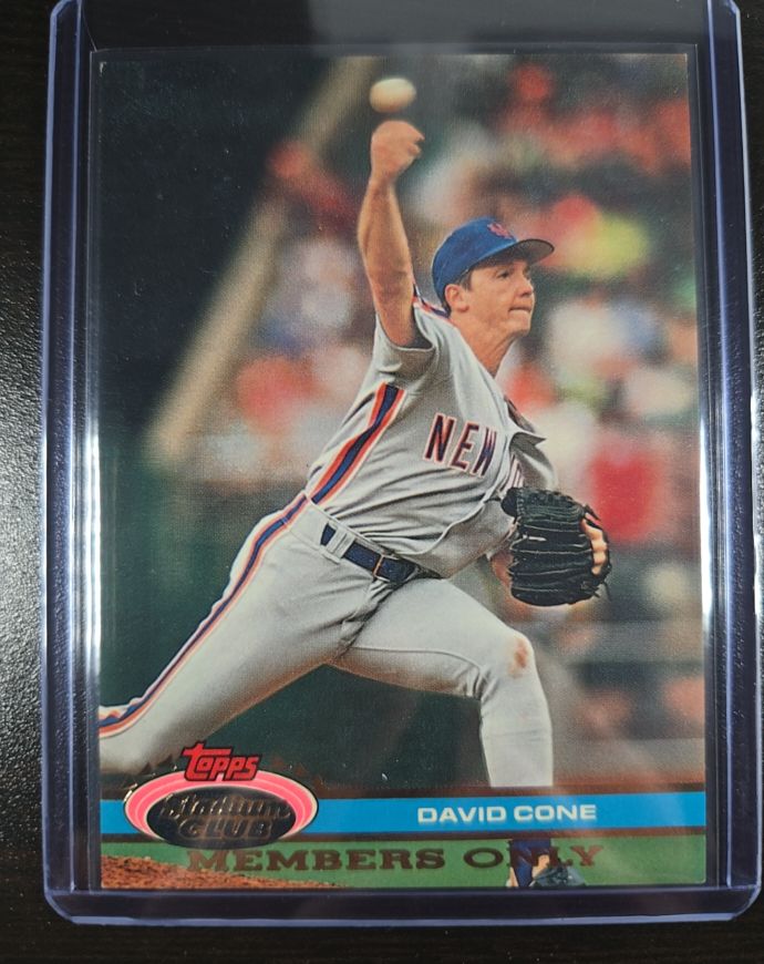 1991 Topps Stadium Club Members Only #NNO David Cone — front