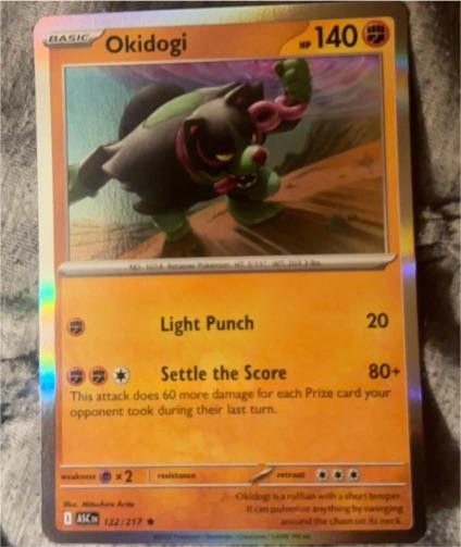 2022 Pokémon TCG Ascended Heroes #122 Okidogi — front