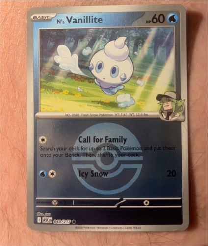 2023 Pokémon Ascended Heroes #049 N's Vanillite — front