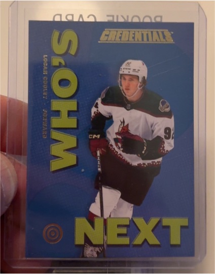 2023-24 Upper Deck Credentials Who's Next #WN-LC Logan Cooley — front
