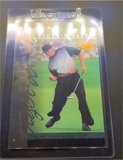 2001 Upper Deck Tiger's Tales #TT21 Tiger Woods — front