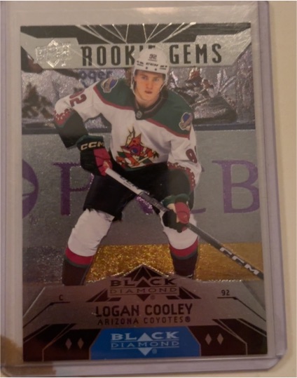 2023-24 Upper Deck Black Diamond Rookie Gems #BD-46 Logan Cooley — front