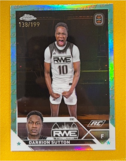 2023-24 Topps Chrome Overtime Elite #26 Darrion Sutton RWE — front