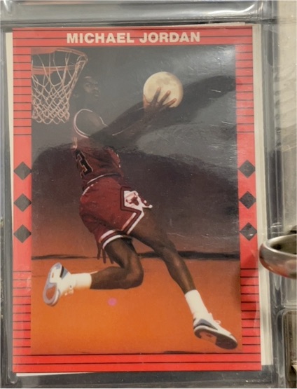 1990 Broder Michael Jordan Red Border — front