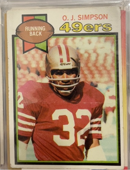 1979 Topps #170 O.J. Simpson — front