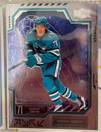 2025-26 SkyBox Metal Universe #28 Macklin Celebrini — front