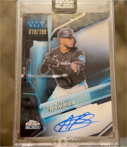 2026 Topps Chrome Black #CBA-ARA Agustin Ramirez — front