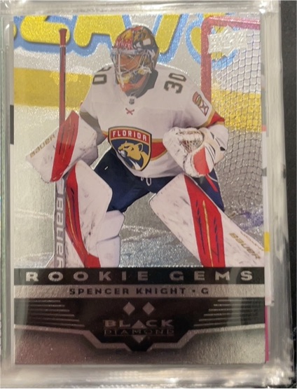 2021-22 Upper Deck Black Diamond Rookie Gems #BD-28 Spencer Knight — front