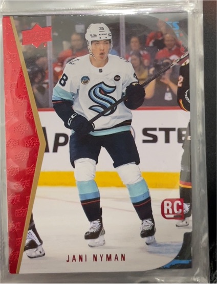 2025-26 Upper Deck Series 2 1994-95 Rookie Tribute Die Cut #RTD-15 Jani Nyman — front