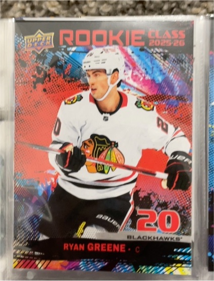 2025-26 Upper Deck Series 2 Rookie Class #RC-28 Ryan Greene — front