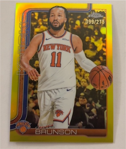 2025-26 Topps Chrome #101 Jalen Brunson — front
