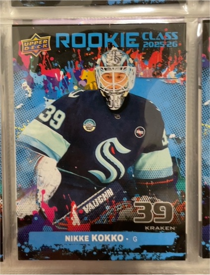 2025-26 Upper Deck Series 2 Rookie Commemorative Class #RC-27 Nikke Kokko — front