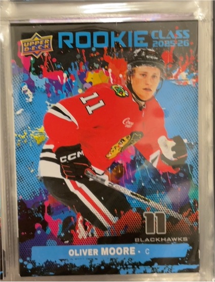 2025-26 Upper Deck Series 2 Rookie Class #RC-19 Oliver Moore — front