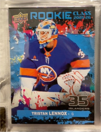 2025-26 Upper Deck Series 2 Rookie Commemorative #RC-30 Tristan Lennox — front