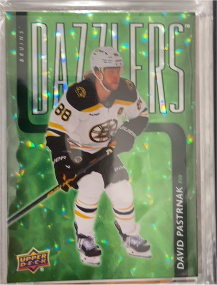 2025-26 Upper Deck Series 2 Dazzlers #DZ-55 David Pastrnak — front