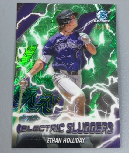 2026 Bowman Chrome #ES-13 Ethan Holliday Electric Sluggers — front