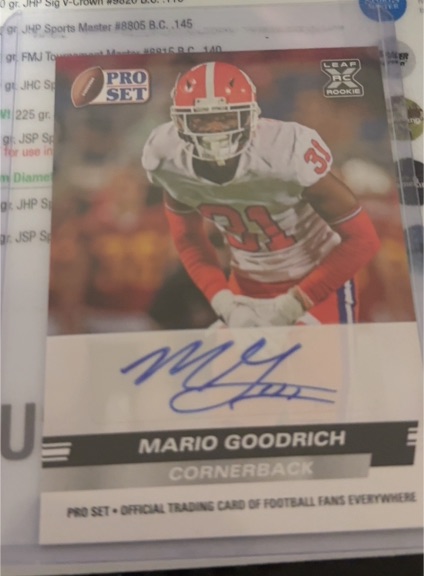 2022 Leaf Pro Set #PSA-MG1 Mario Goodrich — front