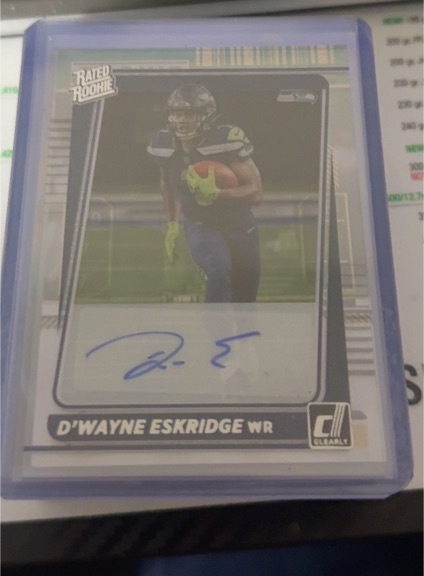2021 Panini Clearly Donruss #76 D'Wayne Eskridge — front