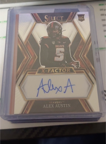 2023 Panini Select Draft Picks #XS-AAU Alex Austin X-Factor Rookie Auto — front