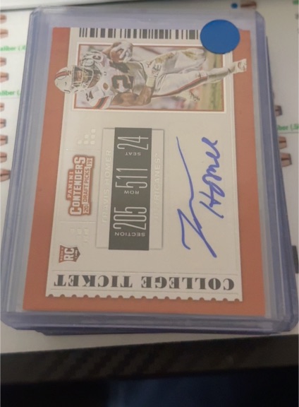 2019 Panini Contenders Draft Picks College Ticket #311 Travis Homer — front