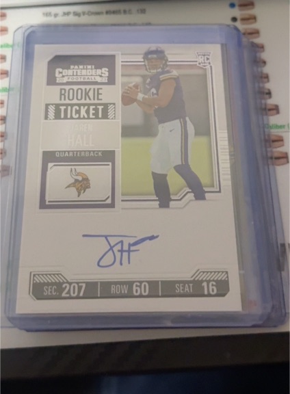 2023 Panini Contenders #116 Jaren Hall Rookie Ticket — front