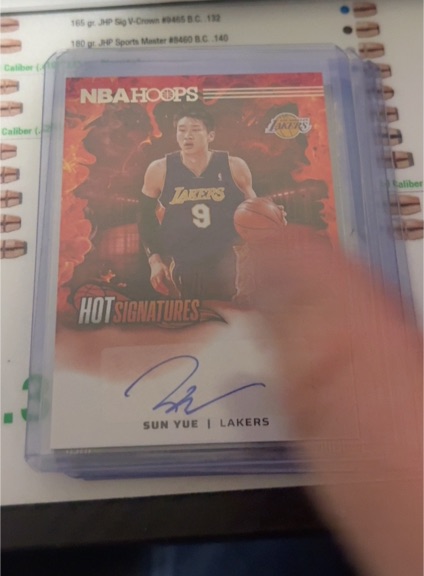 2024-25 Panini NBA Hoops Hot Signatures #HS-SYL Sun Yue — front