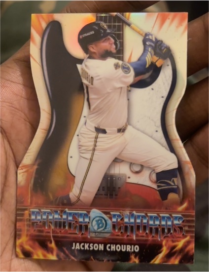 2026 Bowman Chrome Power Chords Die-Cut #PC-4 Jackson Chourio — front