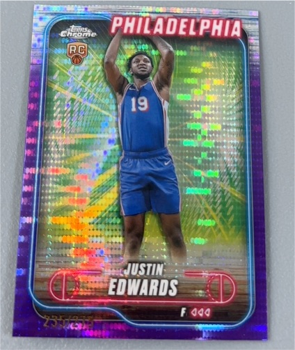 2024-25 Topps Chrome #161 Justin Edwards — front