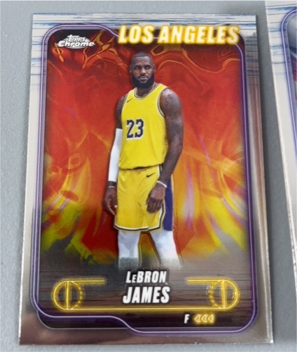 2024-25 Topps Chrome #22 LeBron James — front