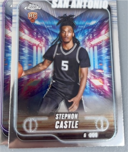 2024-25 Topps Chrome #122 Stephon Castle — front