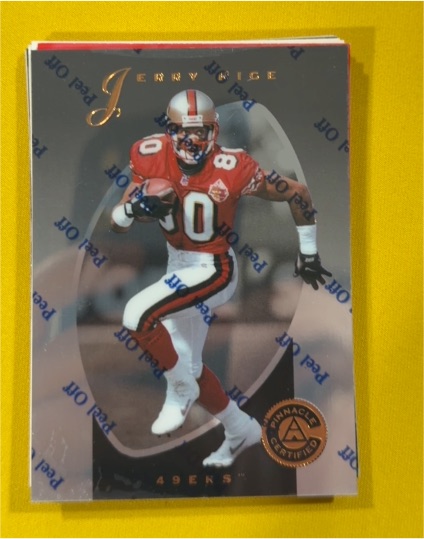 1997 Pinnacle Certified #9 Jerry Rice — front