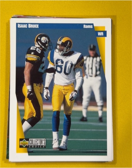 1997 Upper Deck Collector's Choice #254 Isaac Bruce — front