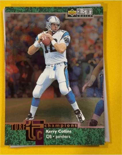 1997 Upper Deck Collector's Choice Turf Champions #TC1 Kerry Collins — front