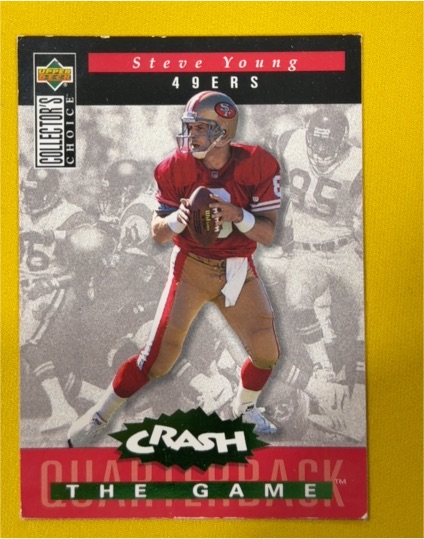 1994 Upper Deck Collector's Choice #C1 Steve Young Crash the Game — front