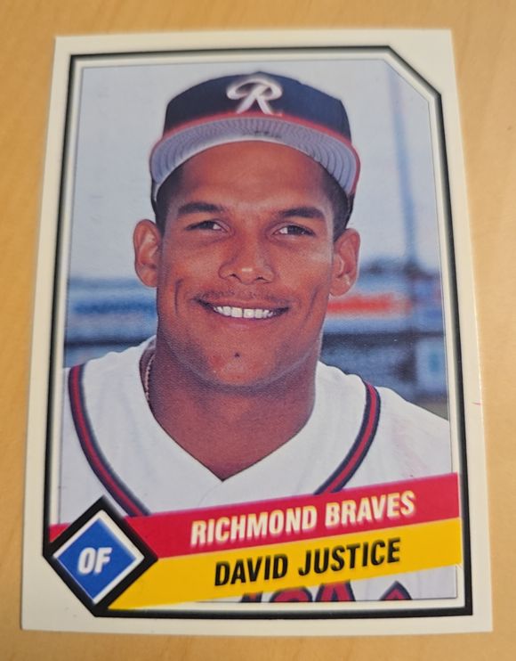 1990 CMC #9 David Justice — front