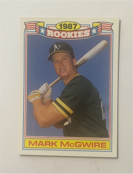 1987 Topps Rookies #13 Mark McGwire — front