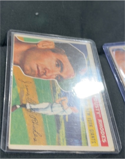 1956 Topps #50 Dusty Rhodes — front