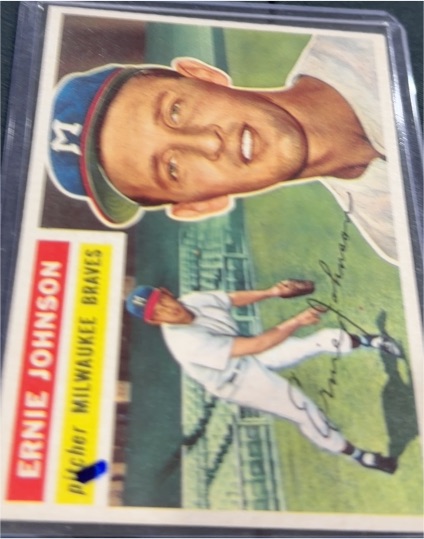 1956 Topps #294 Ernie Johnson — front