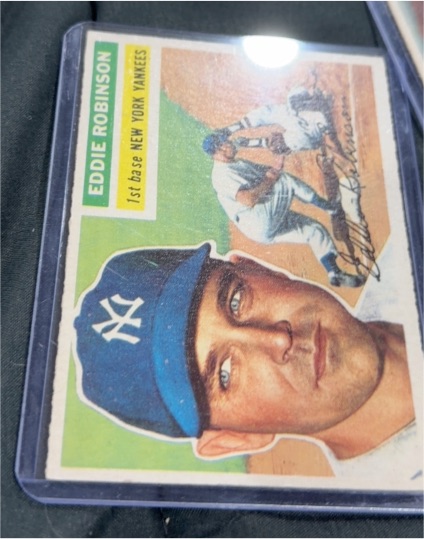 1956 Topps #302 Eddie Robinson — front