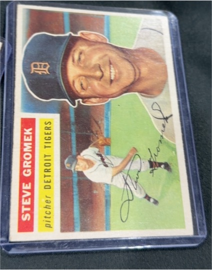 1956 Topps #310 Steve Gromek Detroit Tigers — front