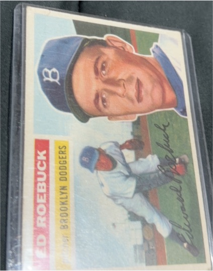 1956 Topps #58 Ed Roebuck — front