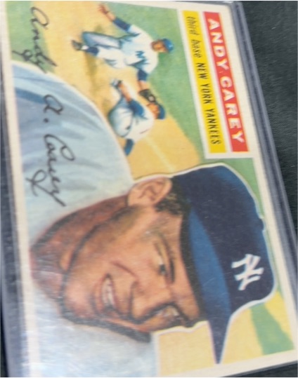 1956 Topps #12 Andy Carey — front