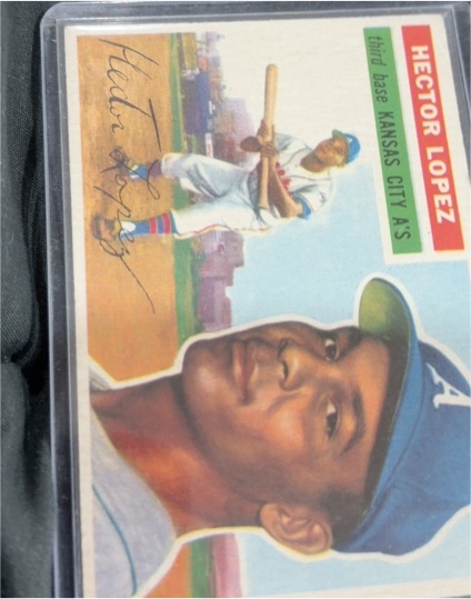 1956 Topps #16 Hector Lopez — front