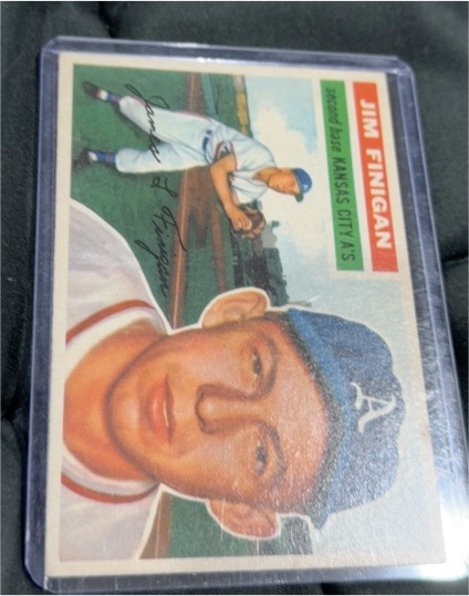 1956 Topps #22 Jim Finigan — front