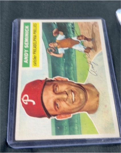 1956 Topps #296 Andy Seminick — front