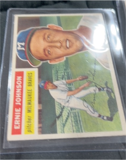 1956 Topps #294 Ernie Johnson Milwaukee Braves — front