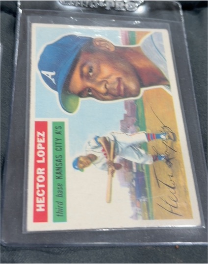 1956 Topps #16 Hector Lopez — front